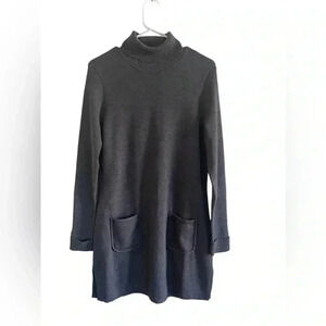 J.McLaughlin Black Turtleneck Long Sleeve Sweater Tunic/Dress M